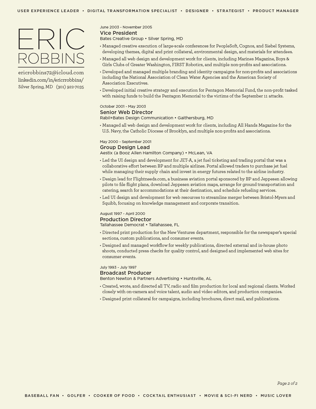 Eric Robbins Resume p2